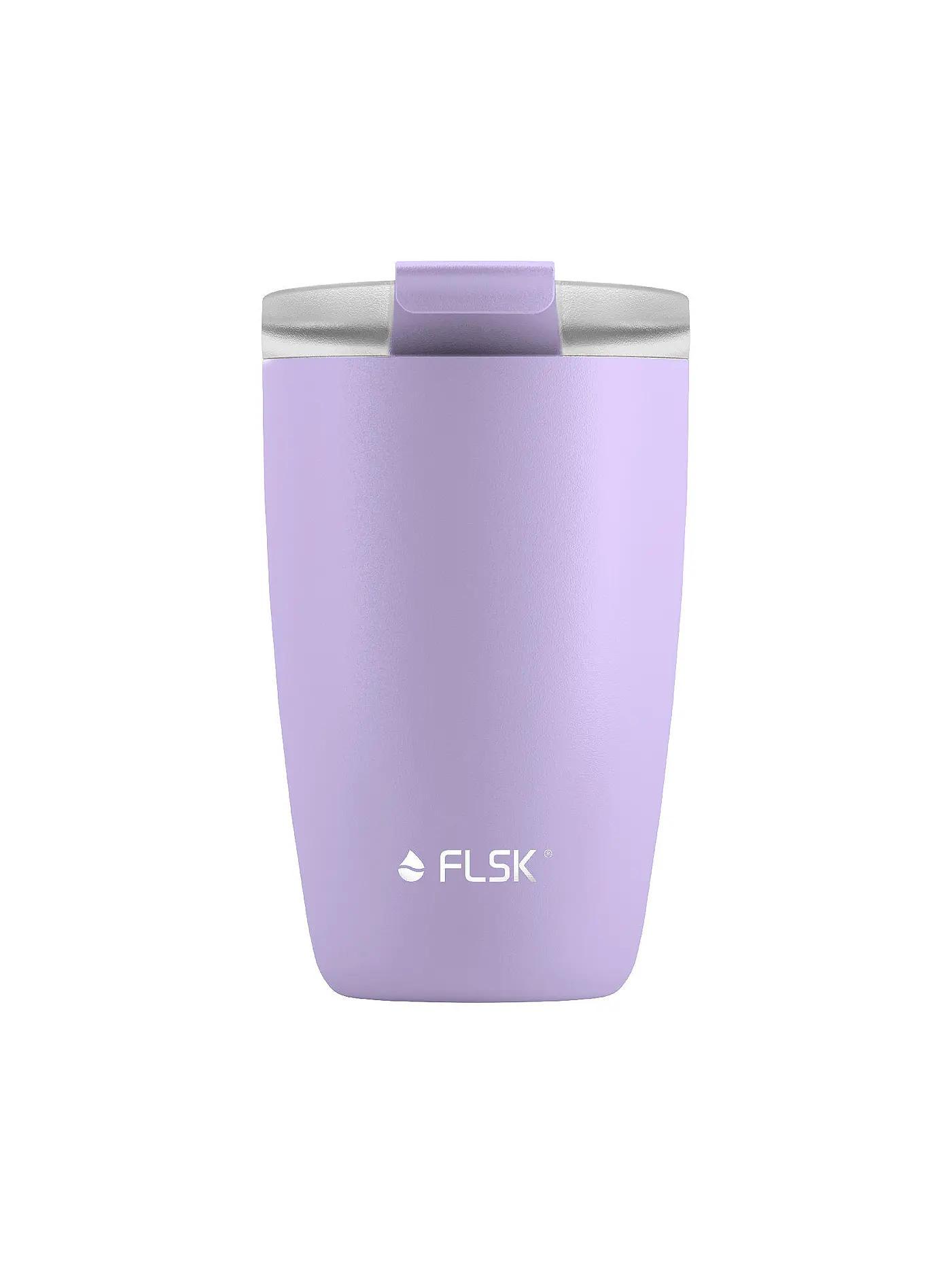 FLSK | Isolierbecher - Thermosbecher CUP Coffee to go-Becher 0,35l Lemon | lila